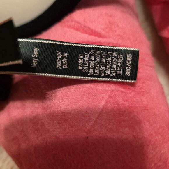 Victoria's Secret Very Sexy Padded Push Up Bra Black 38C - NWOT - Picture 5 of 6